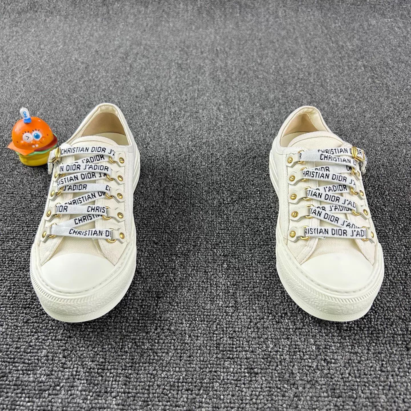 Dior Dior white logo sneaker W35 Size US 4.5 / IT 34.5 - 2 Thumbnail