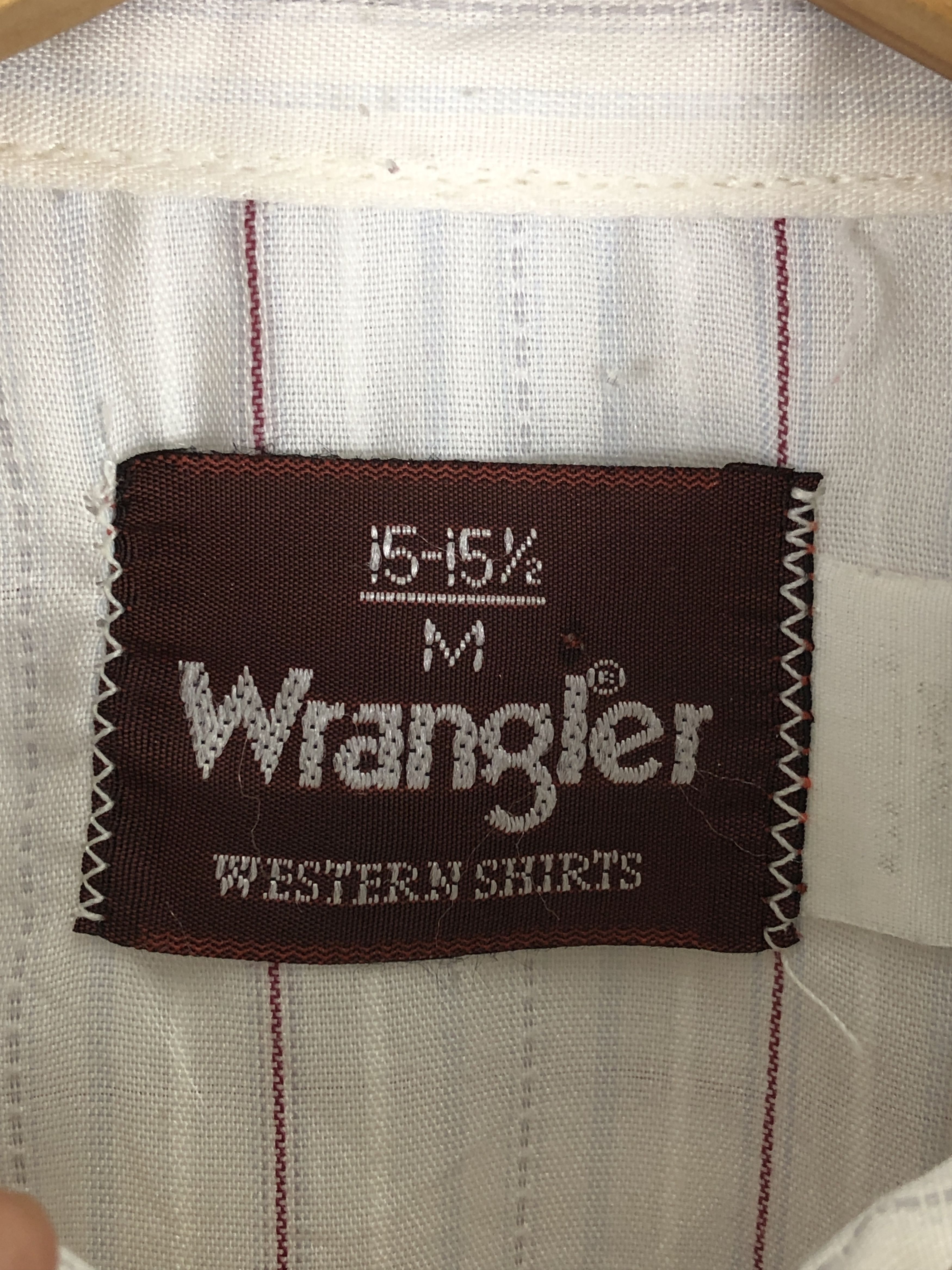 Vintage × Wrangler Vintage 80s Wrangler Stripes Western Cowboy Shirt TA0460 Size US M / EU 48-50 / 2 - 5 Thumbnail