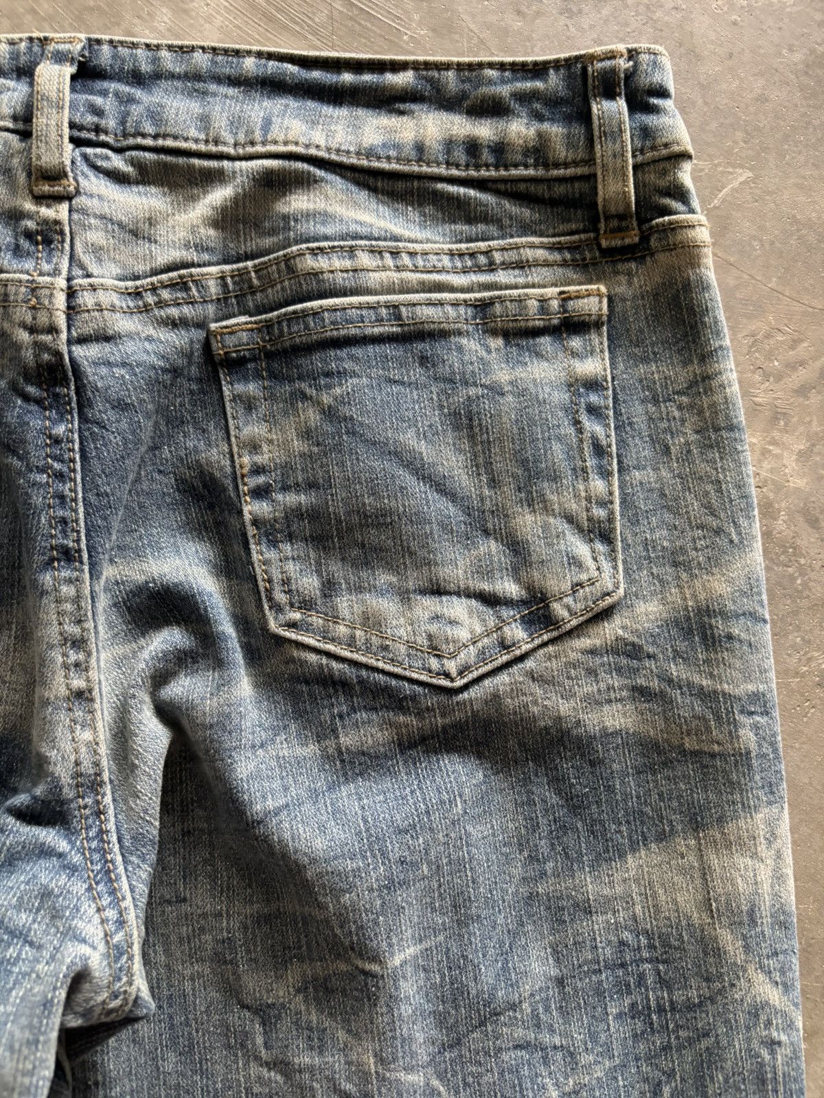 If Six Was Nine Flared glitter whiskered honeycomb fade style japanese denim Size US 30 / EU 46 - 15 Thumbnail