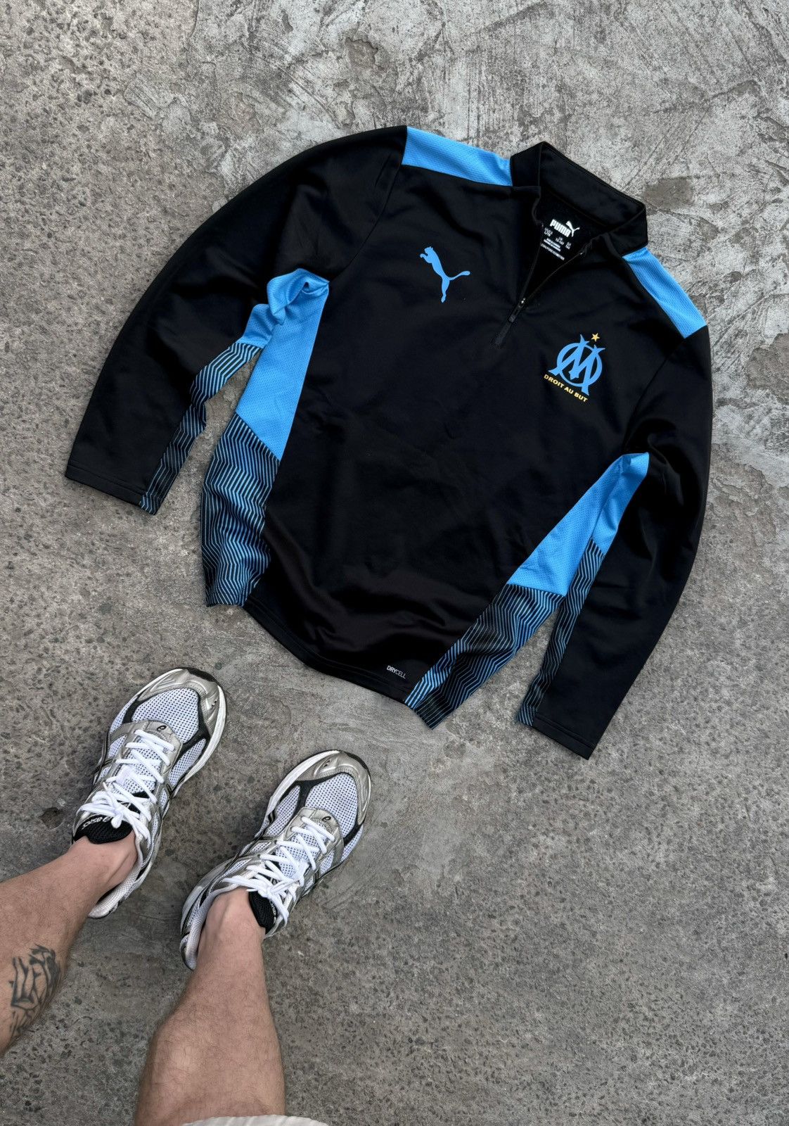 Puma Vintage Y2K Puma x Olympique Marseille Track Soccer Jacket Size US S / EU 44-46 / 1 - 1 Thumbnail