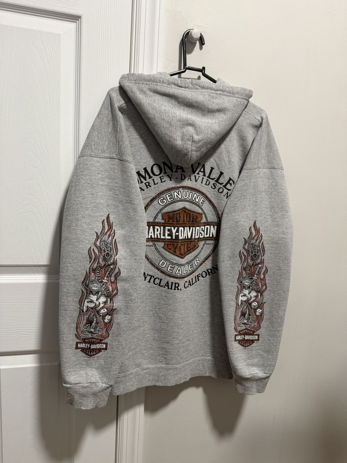 Harley Davidson Vintage Harley Davidson Graphic Zip Up Hoodie Size US S / EU 44-46 / 1 - 2 Thumbnail