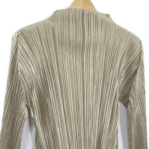 Issey Miyake Issey Miyake size:4 Champagne-colored long sleeves Size XS / US 0-2 / IT 36-38 - 3 Thumbnail