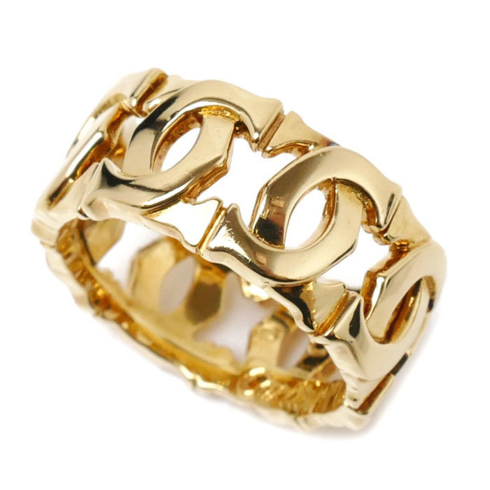 image of Cartier K18Yg Yellow Gold Entrelace Ring 50 7.0G Ladies, Women's