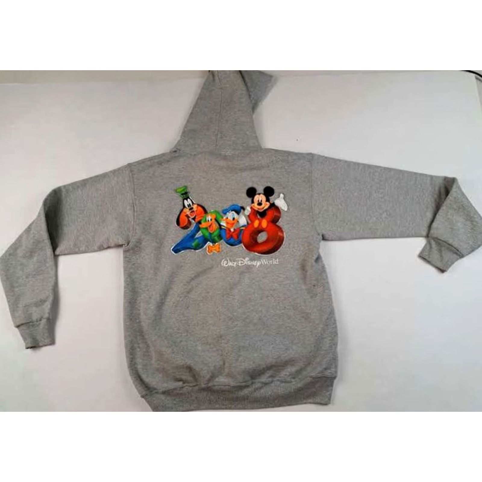Disney VINTAGE Disney Store Hoodie Mens Medium Gray Full Button Pullover 2008 A Million Years Sweatshirt Jacket Size US M / EU 48-50 / 2 - 7 Thumbnail