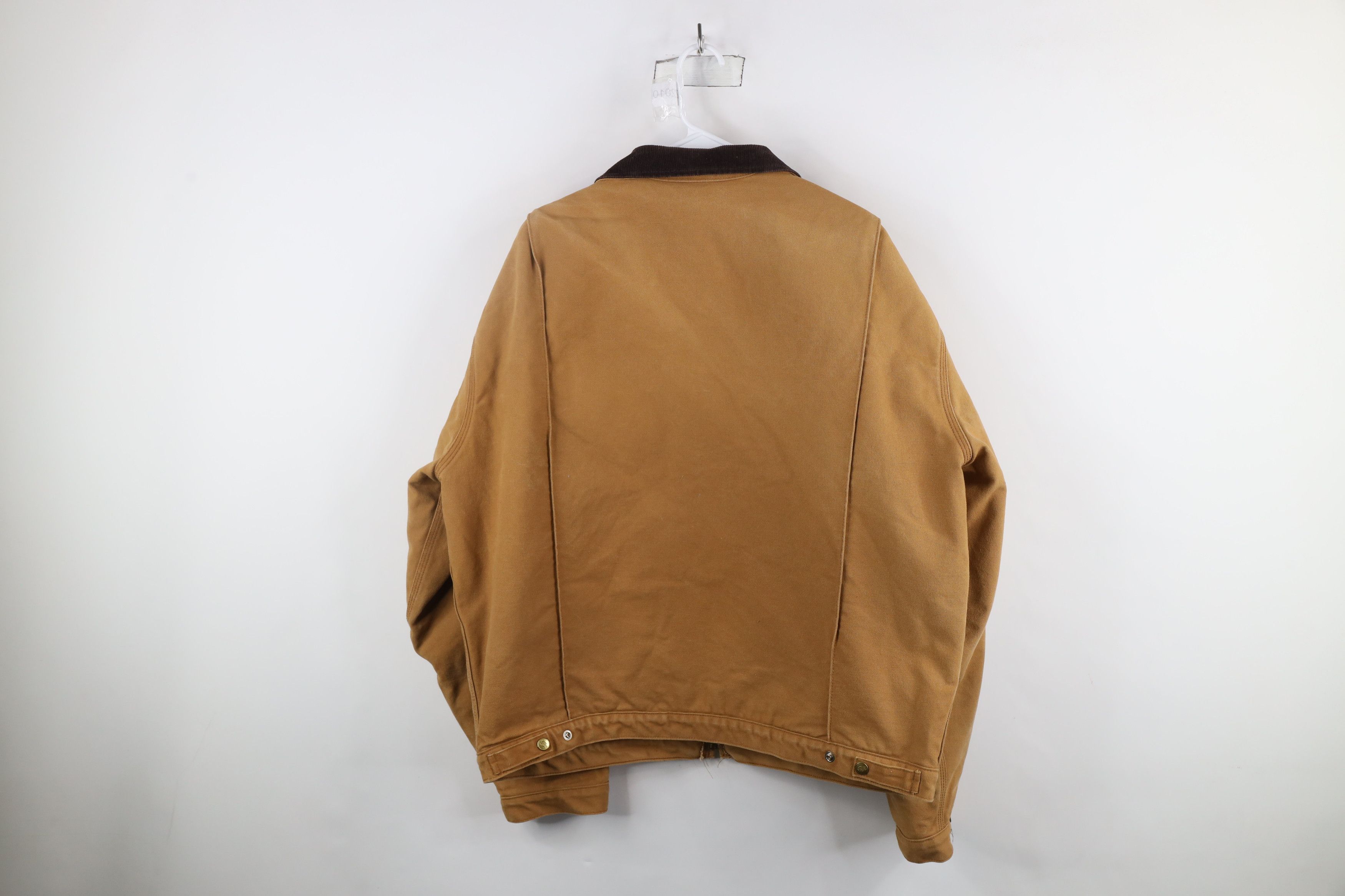 Dickies × Vintage Vintage 90s Dickies Blanket Lined Detroit Jacket Duck Brown Size US XXL / EU 58 / 5 - 14 Thumbnail