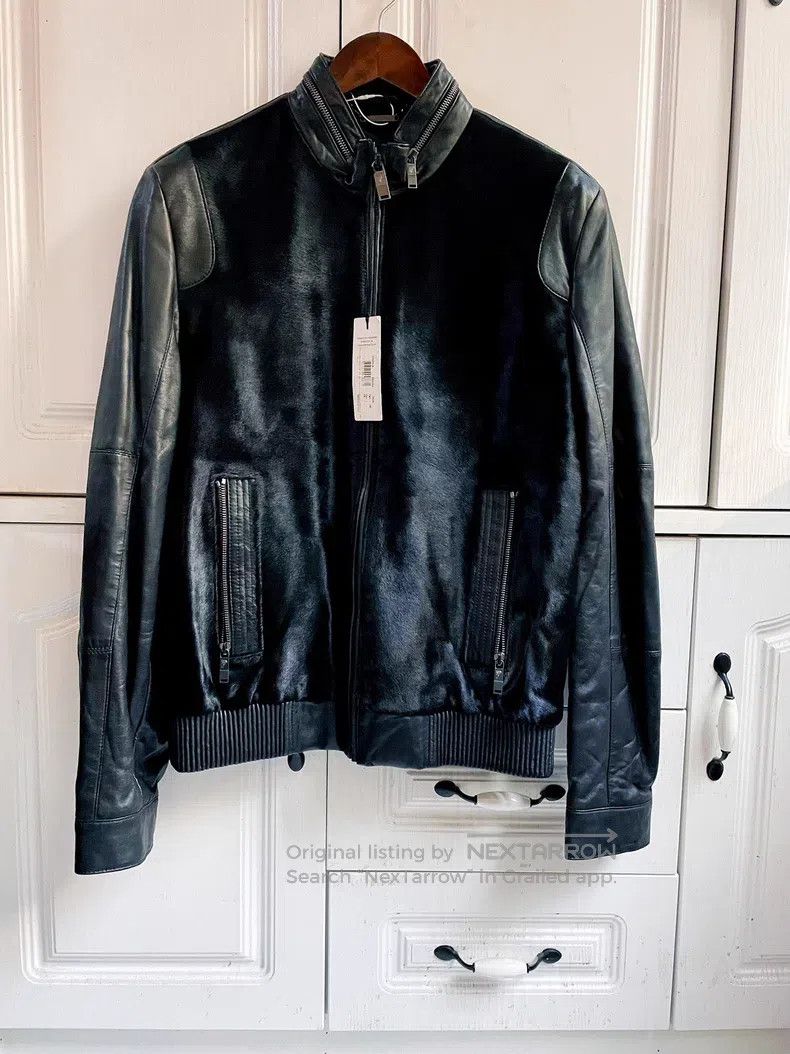 Versace Versace Fur, cowhide, fur, one-piece jacket, leather jacke Size US L / EU 52-54 / 3 - 1 Thumbnail