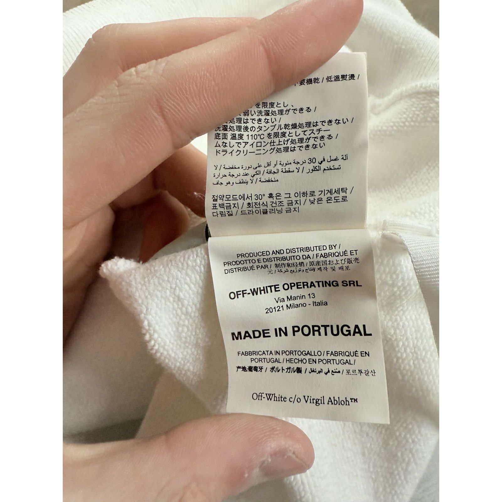 Off-White Off White Hoodie White Green Girl Used Medium Size US M / EU 48-50 / 2 - 8 Thumbnail