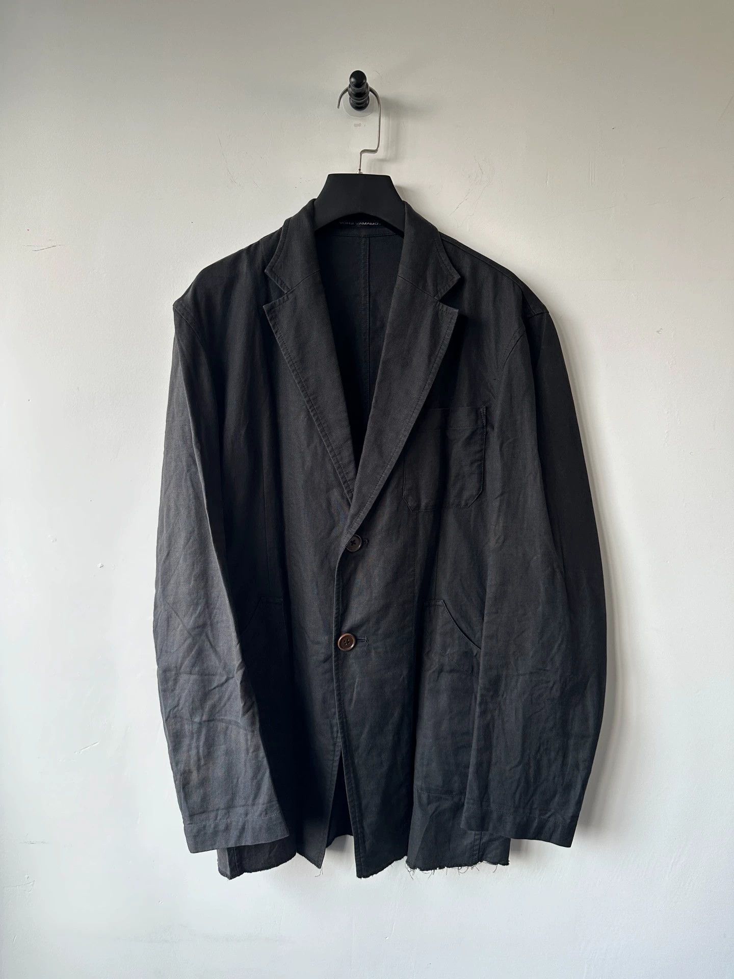 Yohji Yamamoto Yohji Yamamoto Y's Man 98AW Cotton Linen Blazer Size 2 Size US M / EU 48-50 / 2 - 1 Thumbnail