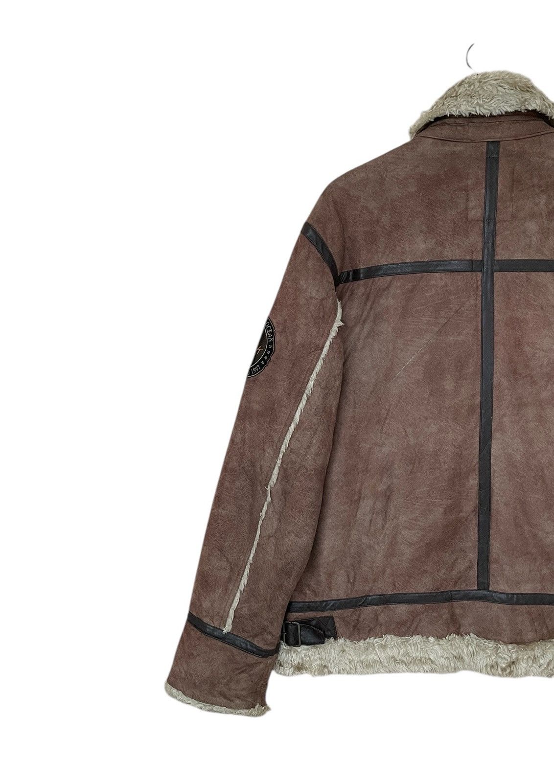 Japanese Brand Vintage Japanese Brand Kissmark B-3 Shearling Jacket 2000s Size US L / EU 52-54 / 3 - 6 Thumbnail