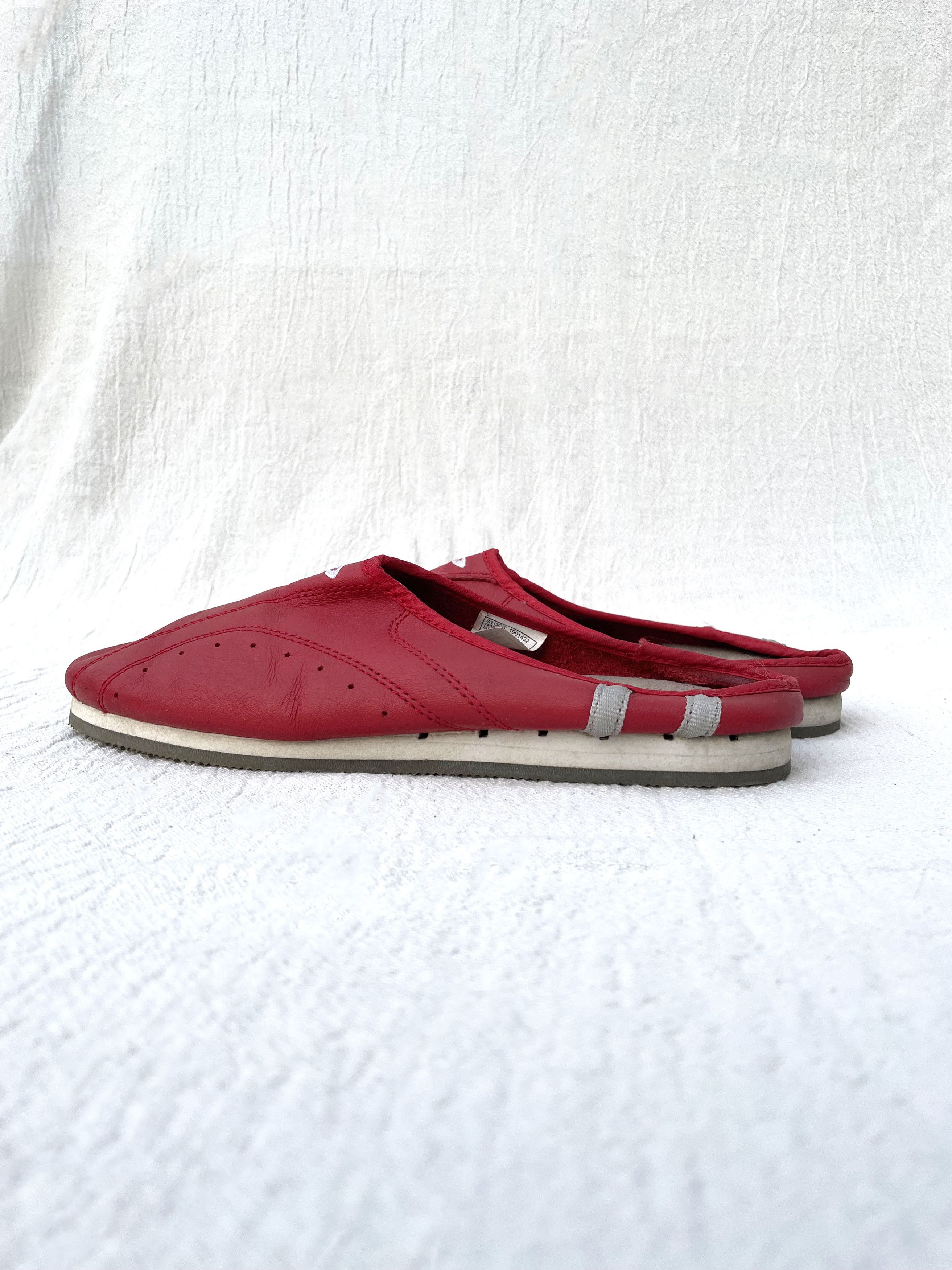 Diesel Red Diesel flat leather mules Size US 7 / IT 37 - 7 Thumbnail
