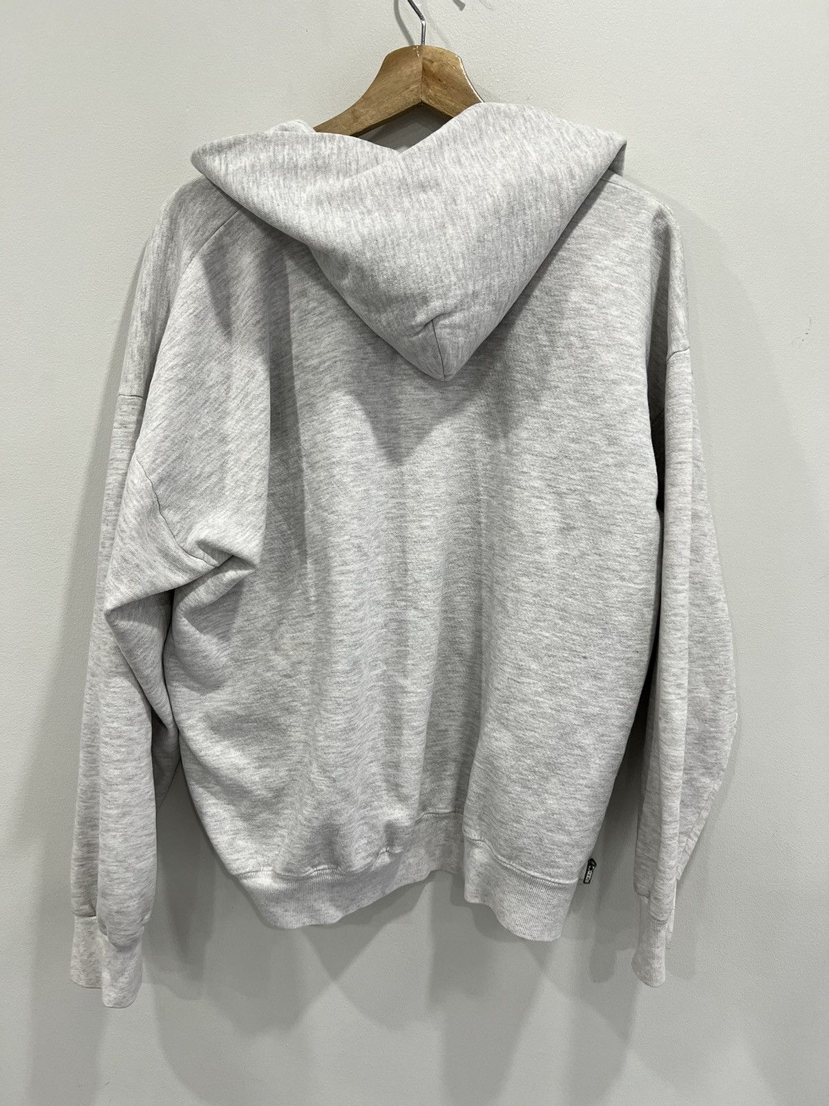 Vintage Vtg 90s Blank Sweater Zip Up Hoodie Blank broken zipper Size US L / EU 52-54 / 3 - 2 Thumbnail