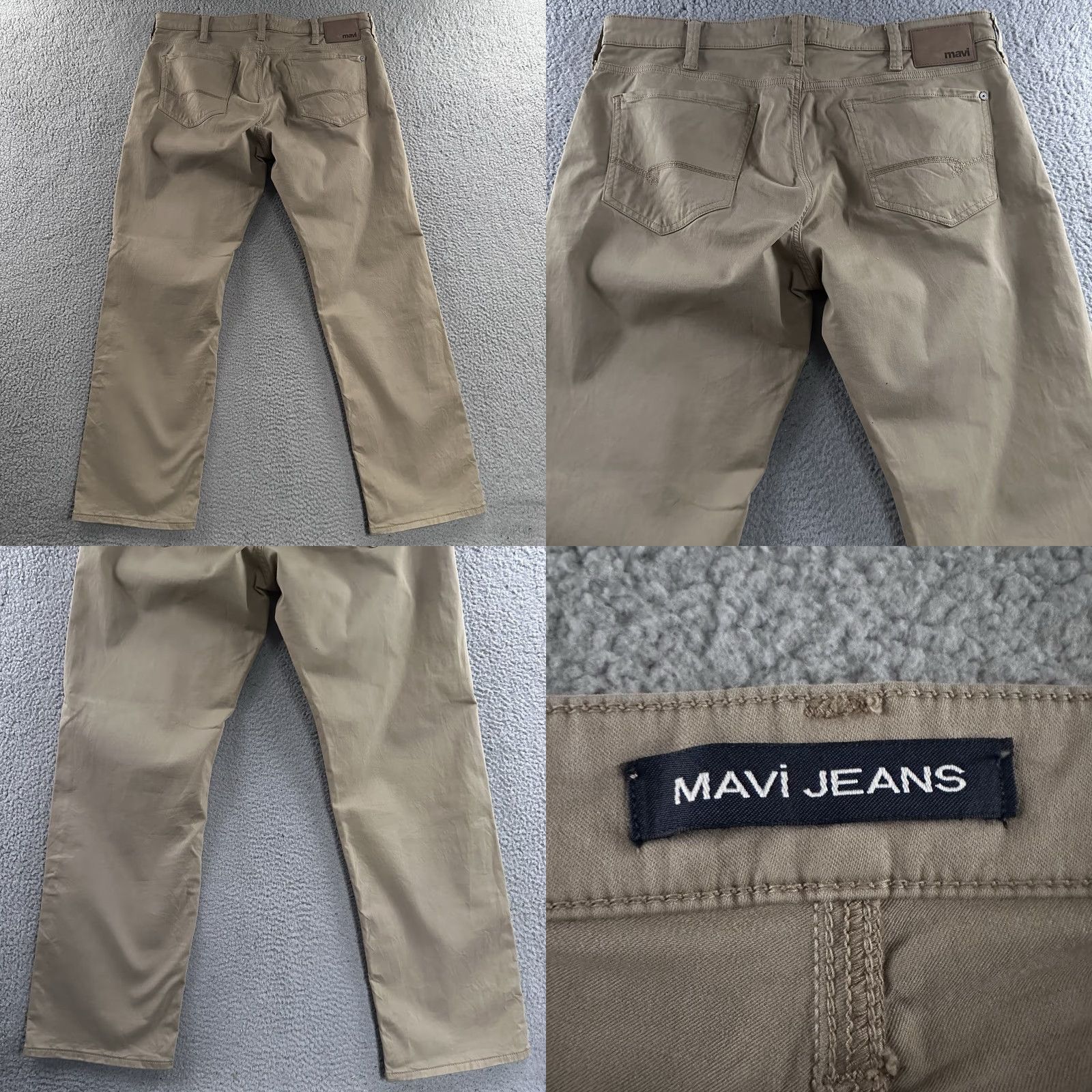 Vintage Mavi Jeans Beige Size 38x30 Matt Relaxed Straight Leg Denim Cotton Blend Jeans Mens Straight 30 In Inseam Relaxed Mid Rise Shirt? Size US 38 / EU 54 - 9 Thumbnail