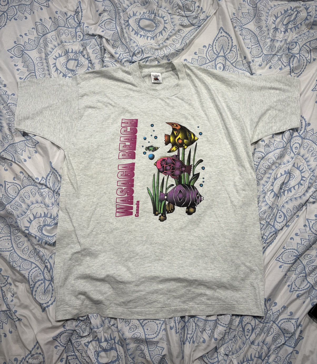 Vintage Vintage Fish Shirt XL Size US XL / EU 56 / 4 - 2 Thumbnail