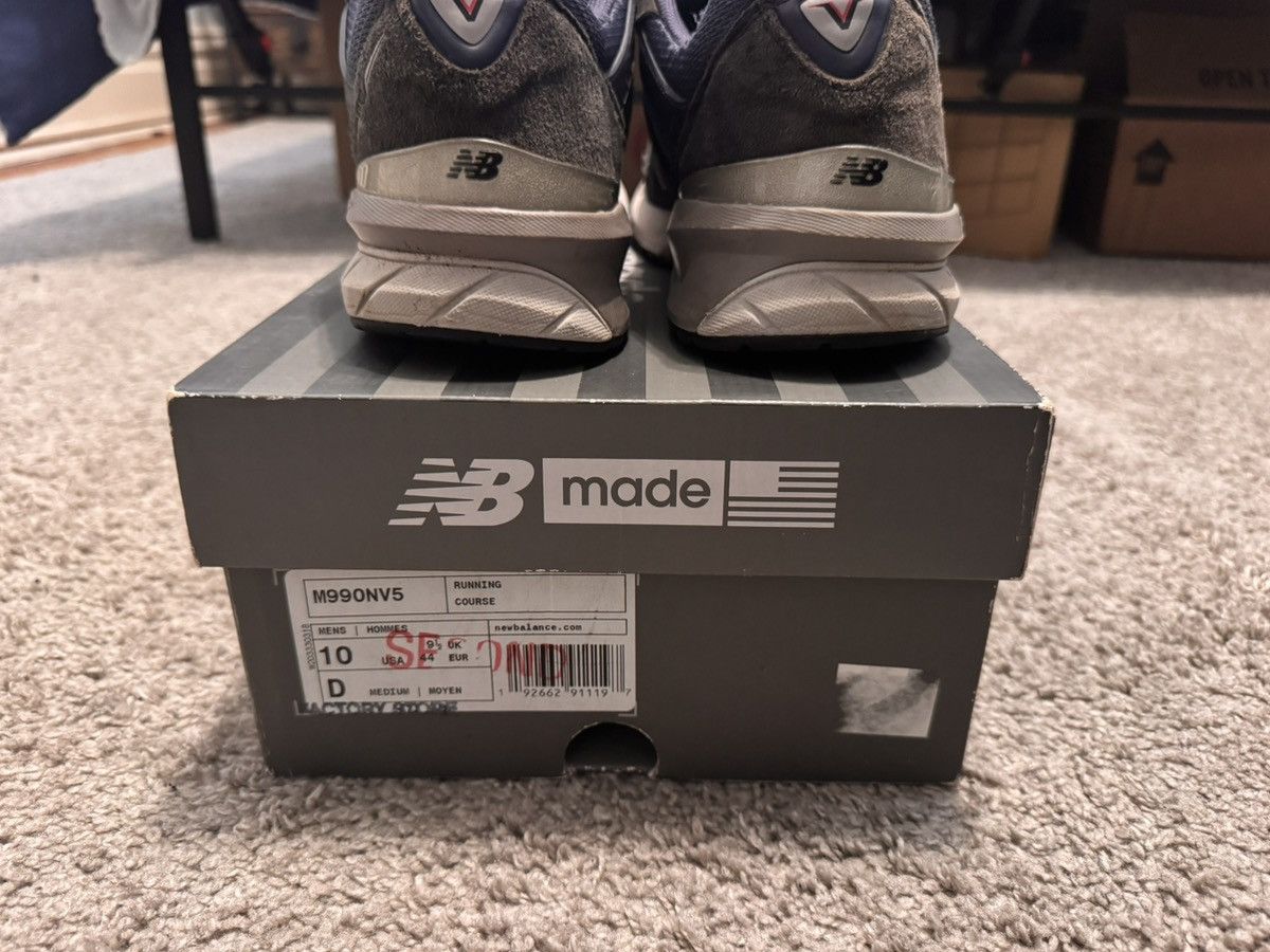 New Balance New Balance 990v5 Navy Blue Size US 10 / EU 43 - 10 Thumbnail