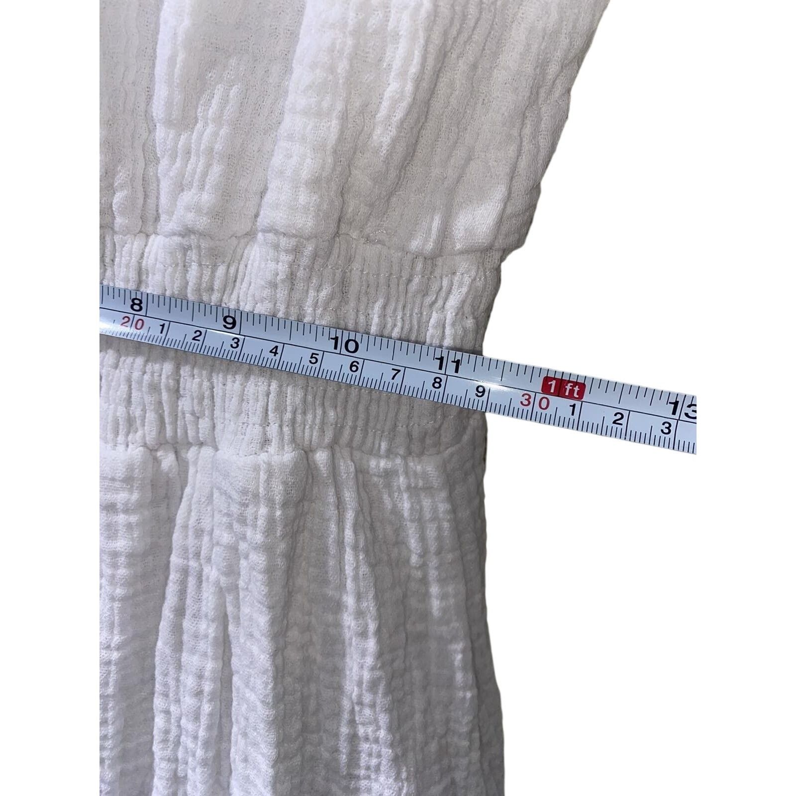 Joie Joie Peasant V Neckline Gauze Dress M Boho MIDI A000004 Size M / US 6-8 / IT 42-44 - 5 Thumbnail