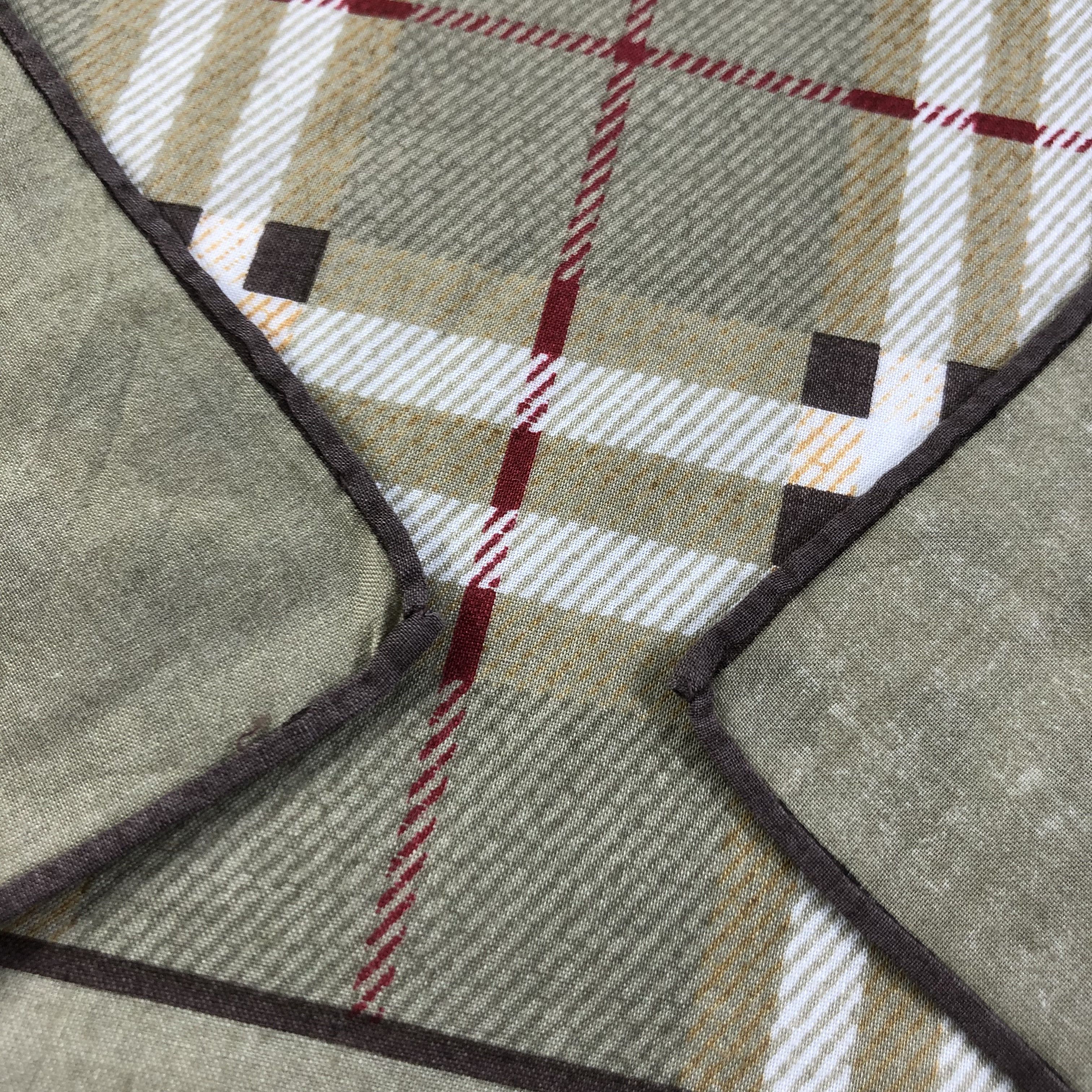 Burberry Burberry Hand Rolled Handkerchief Neckerchief Bandana H1509 Size ONE SIZE - 5 Thumbnail