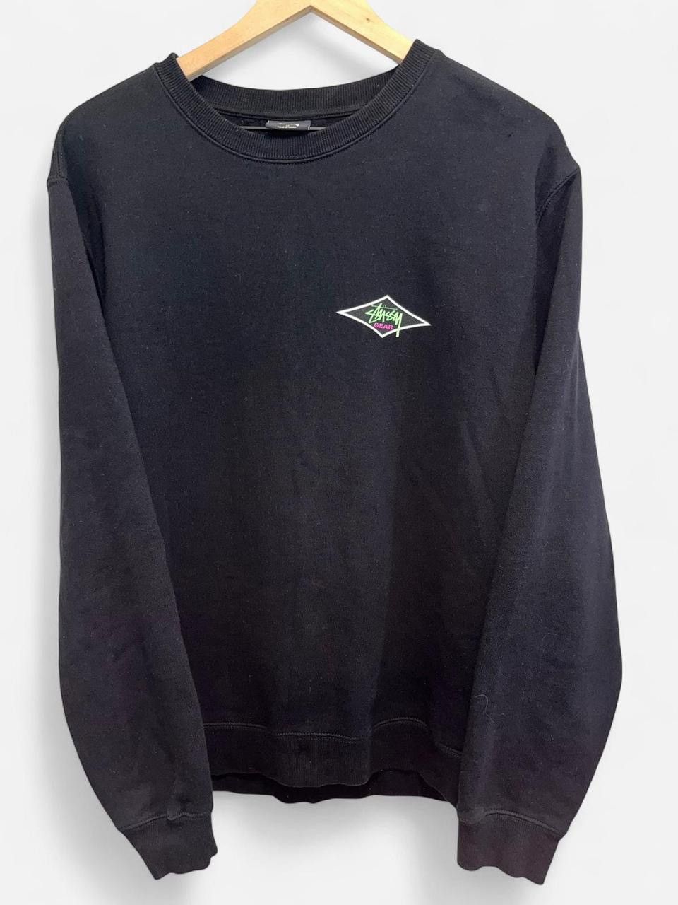 Stussy Stüssy Gear Logo Crewneck Black Size US M / EU 48-50 / 2 - 1 Thumbnail