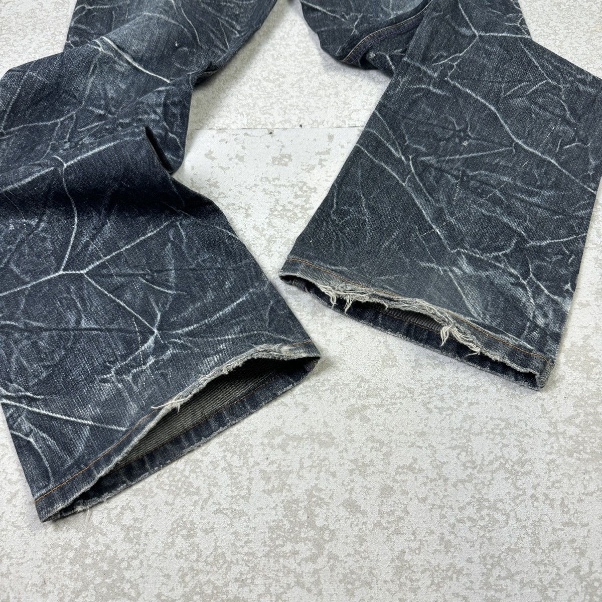 If Six Was Nine Flare - 2000s Distressed Nylaus Jeans Size US 31 - 7 Thumbnail