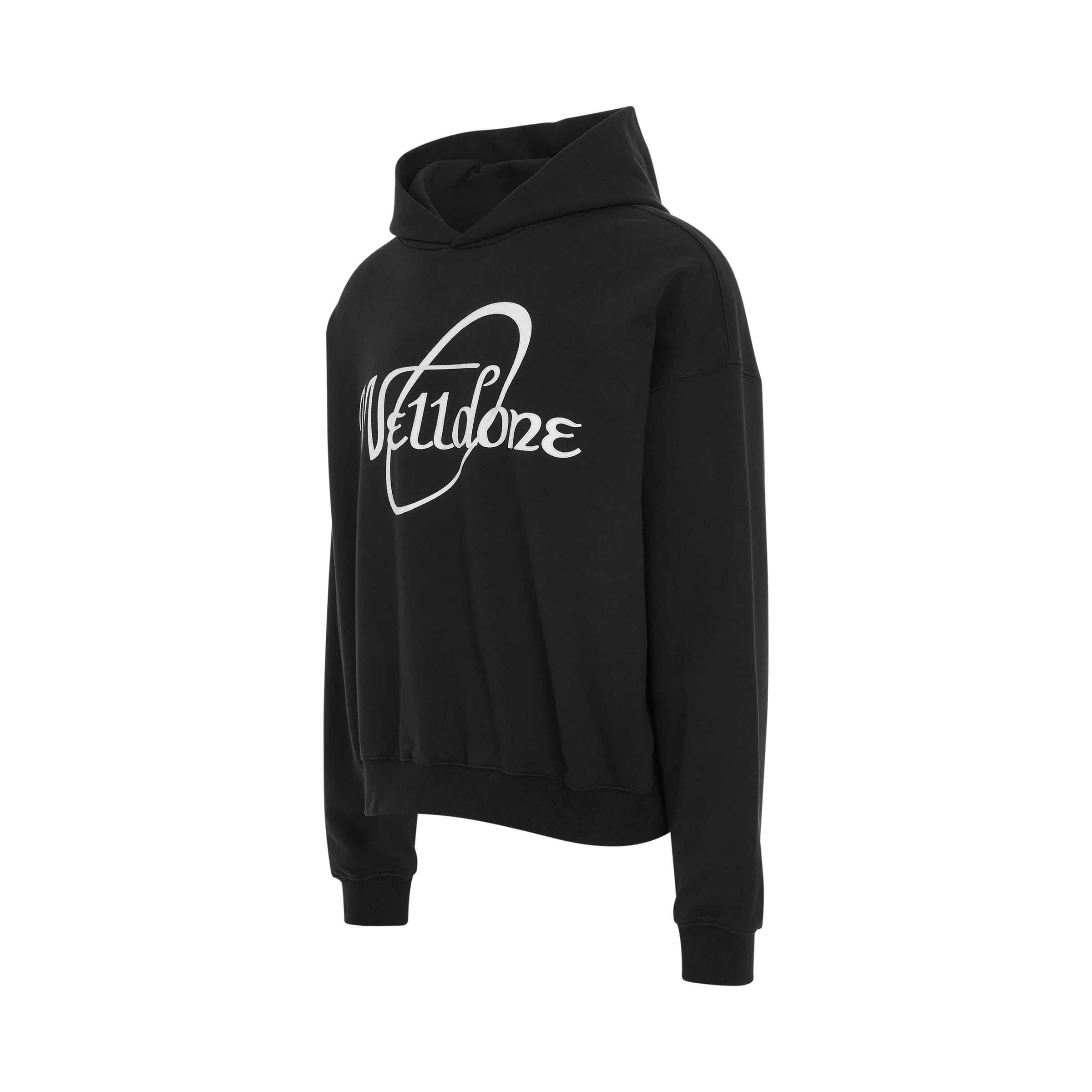 WE11DONE o1mris0824 Circle Logo Hoodie in Black Size US XS / EU 42 / 0 - 2 Thumbnail