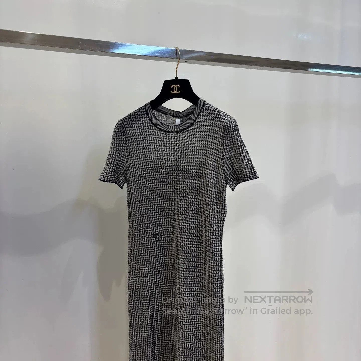 Dior dior wool houndstooth pattern dress. Size US 38 / EU 54 - 2 Thumbnail