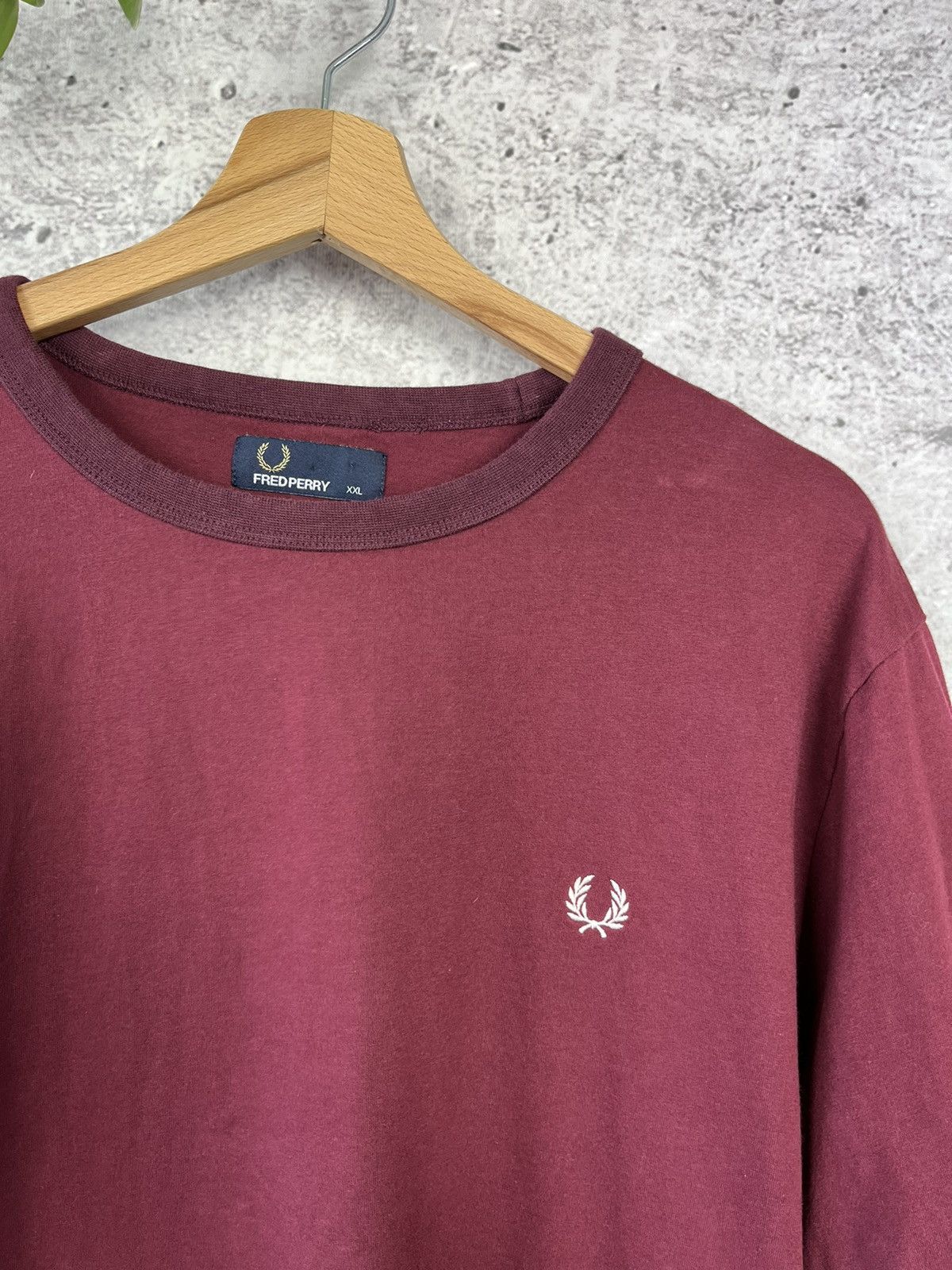 Designer × Fred Perry × Vintage Fred Perry - basic logoringer t-shirt J Size US XL / EU 56 / 4 - 1 Thumbnail