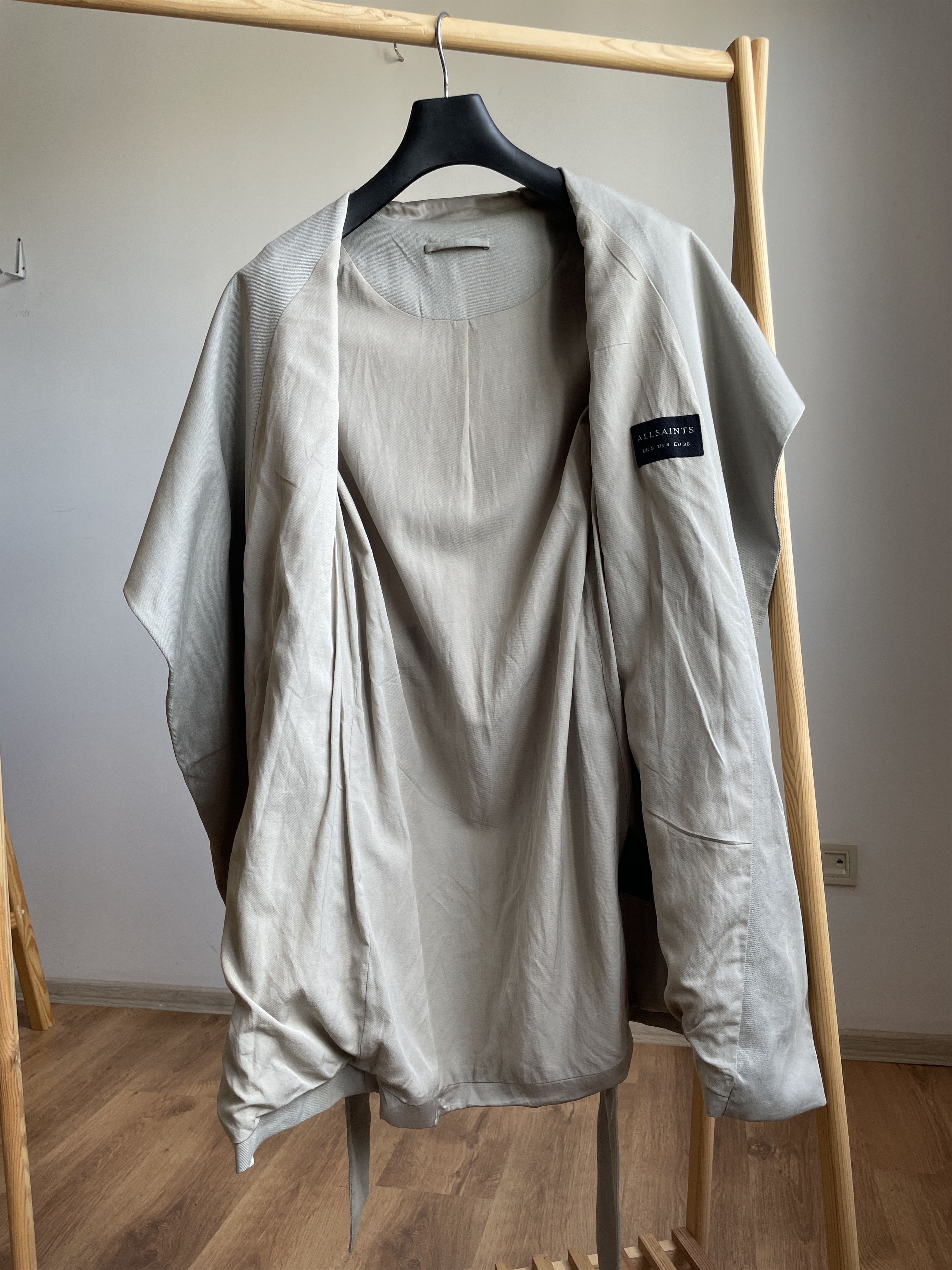 Allsaints Allsaints Womens Hace Trench Coat Size UK 8/ US 4/ EUR 36 Size S / US 4 / IT 40 - 3 Thumbnail