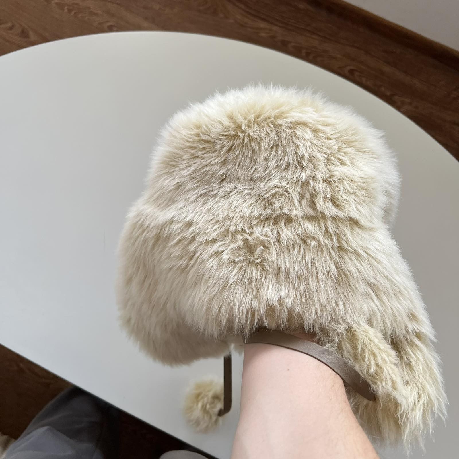 Japanese Brand USHANKA Y2K MOHAIR FUZZY HAT ASAP STYLE Size ONE SIZE - 3 Thumbnail