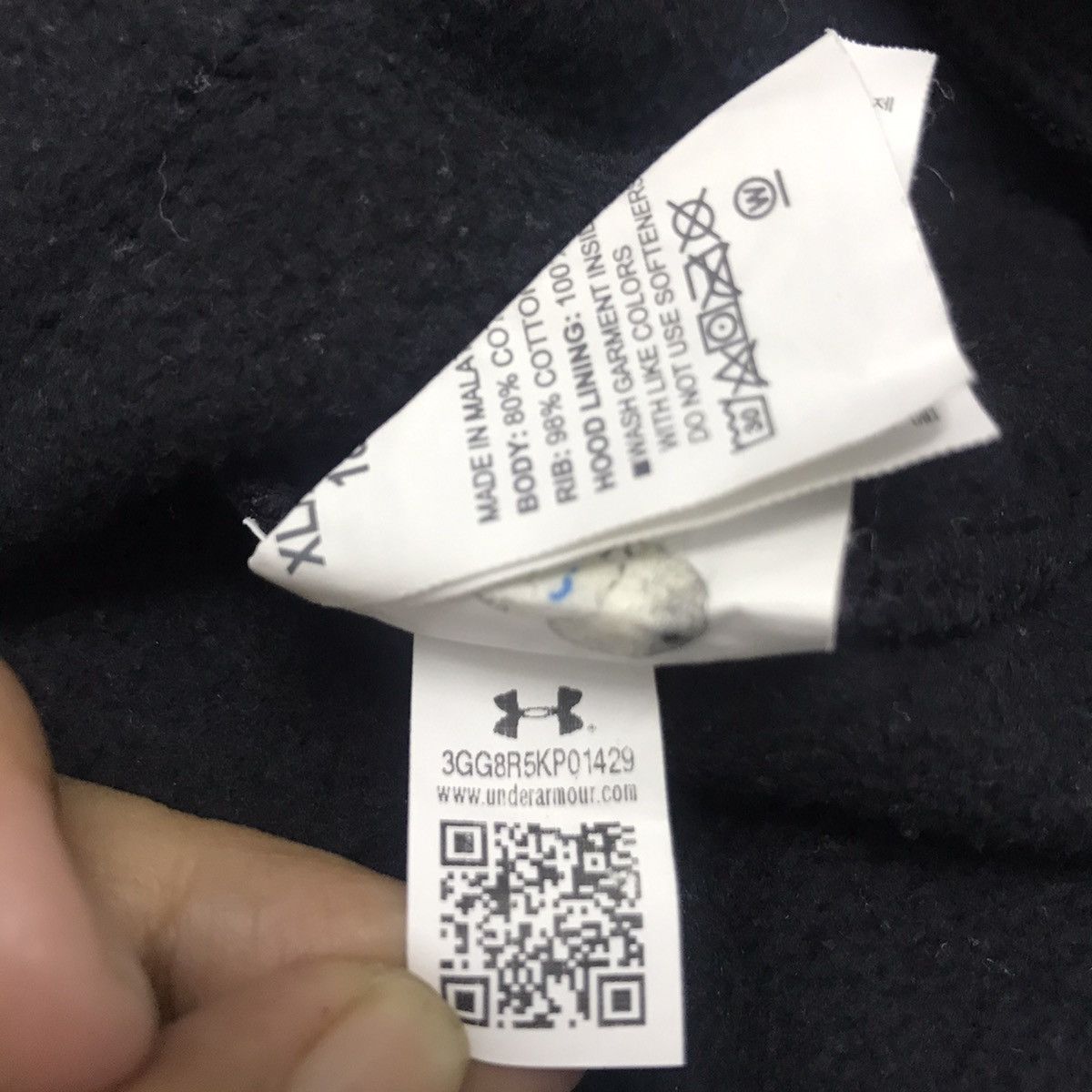 Under Armour Under Amour big logo sweatshirt hoodie Size US L / EU 52-54 / 3 - 9 Thumbnail