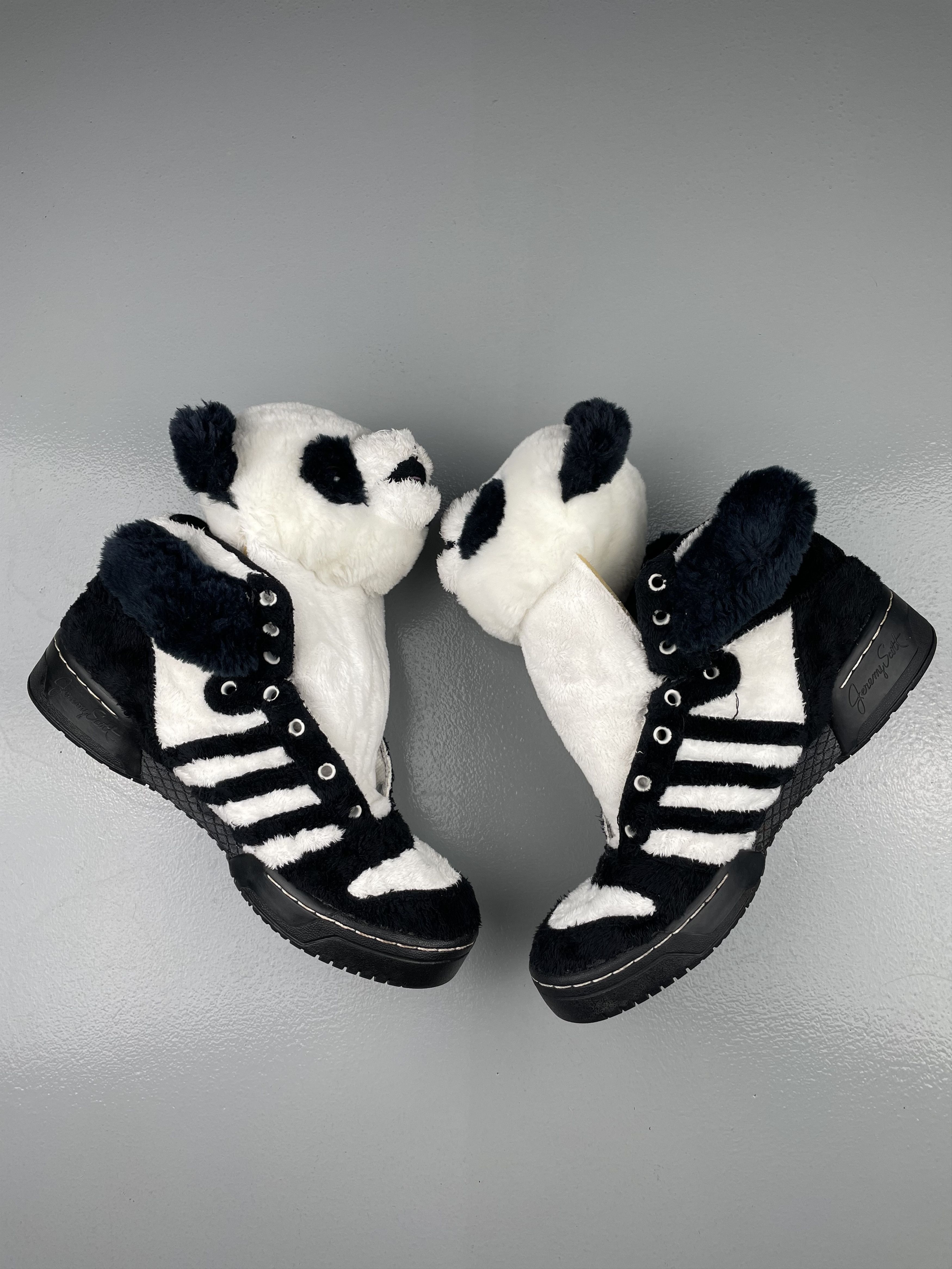 Adidas × Jeremy Scott Panda bear without noses lmao Size US 8.5 / EU 41-42 - 3 Thumbnail