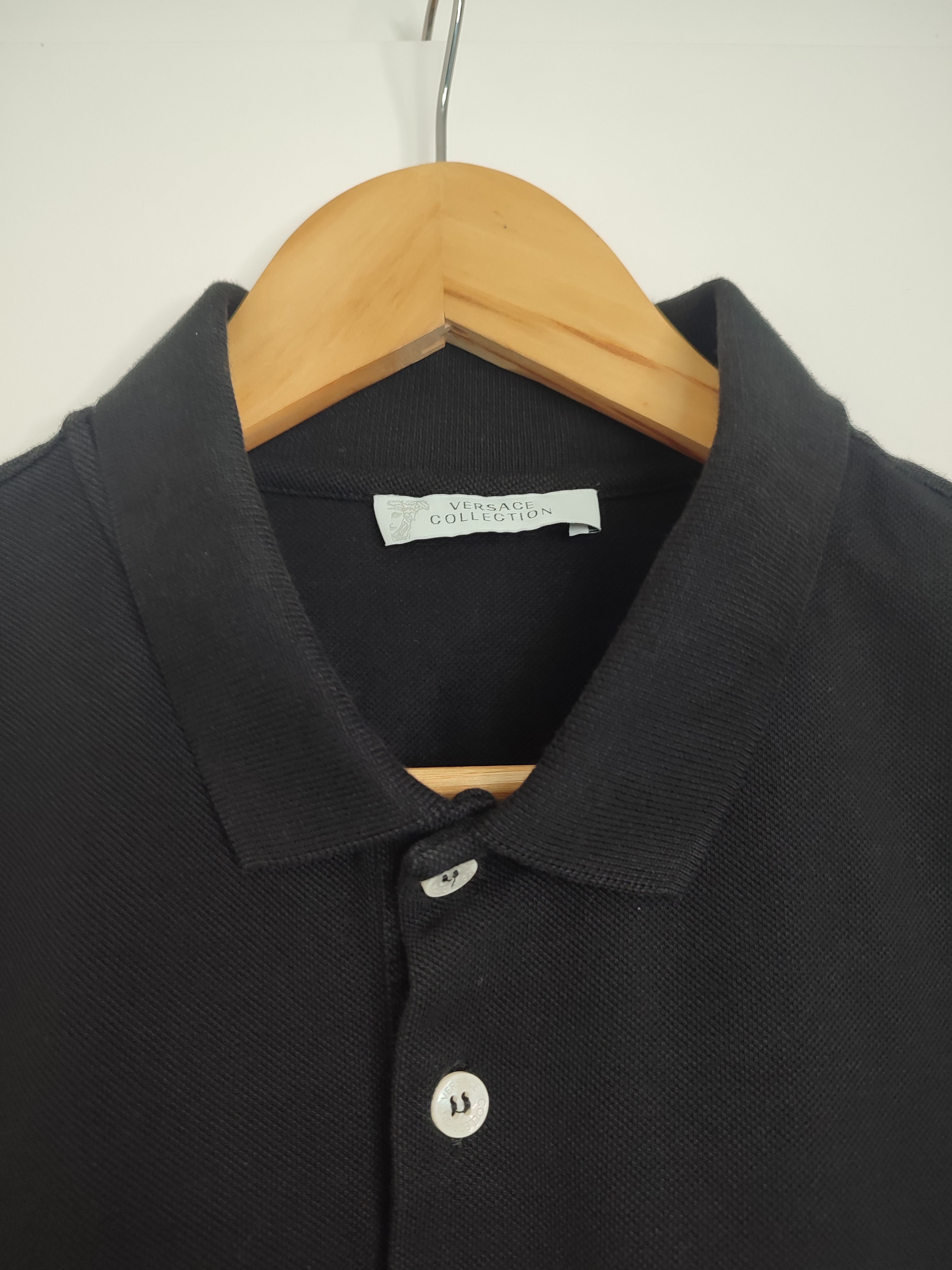 Versace Versace Collection polo black men Size US L / EU 52-54 / 3 - 3 Thumbnail