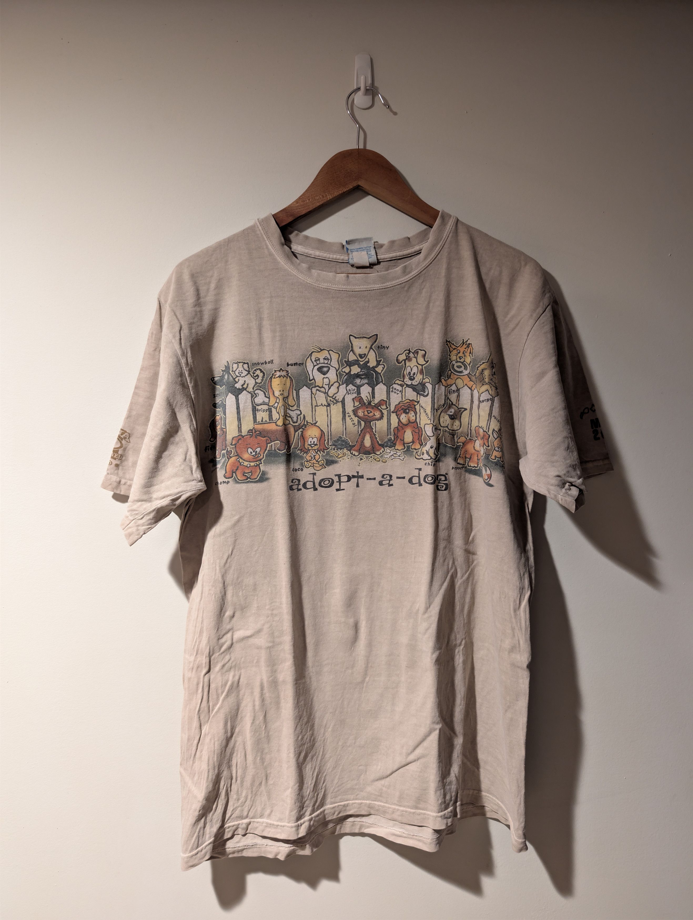 Vintage Vintage 2016 Adopt a Dog Maui Hawaii Beige Medium T-Shirt Size US M / EU 48-50 / 2 - 1 Thumbnail