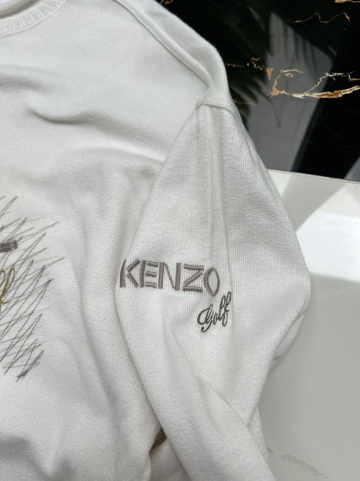 Kenzo × Vintage 90's KENZO GOLF SWEATER BIG LOGO RETRO Y2K Size US L / EU 52-54 / 3 - 3 Thumbnail