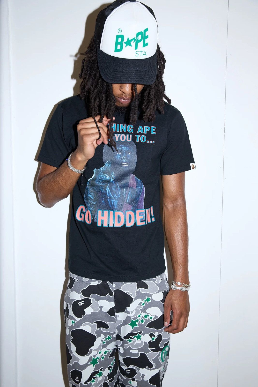 Bape (M) Bape x Hidden NY Go Hidden Tee Size US M / EU 48-50 / 2 - 3 Thumbnail