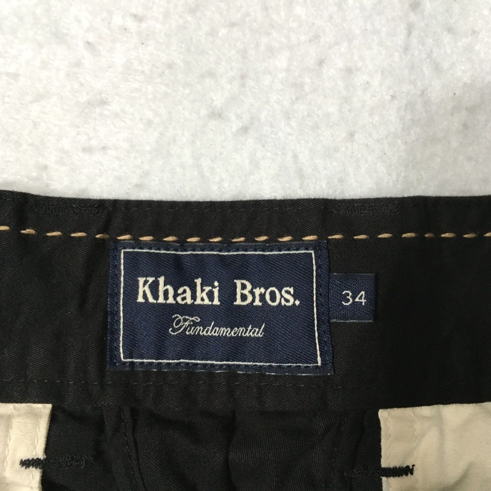 Vintage khaki bros Classic Fit Black Chinos Pants 34 Adult Men Khakis Slacks Pockets 34 in Seam Straight Adjustable? Size US 34 / EU 50 - 6 Thumbnail