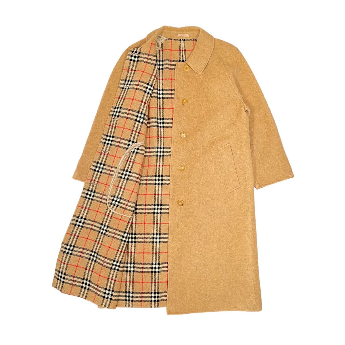 Burberry Burberry Nova Check Wool Luxury Coat Size US L / EU 52-54 / 3 - 1 Thumbnail