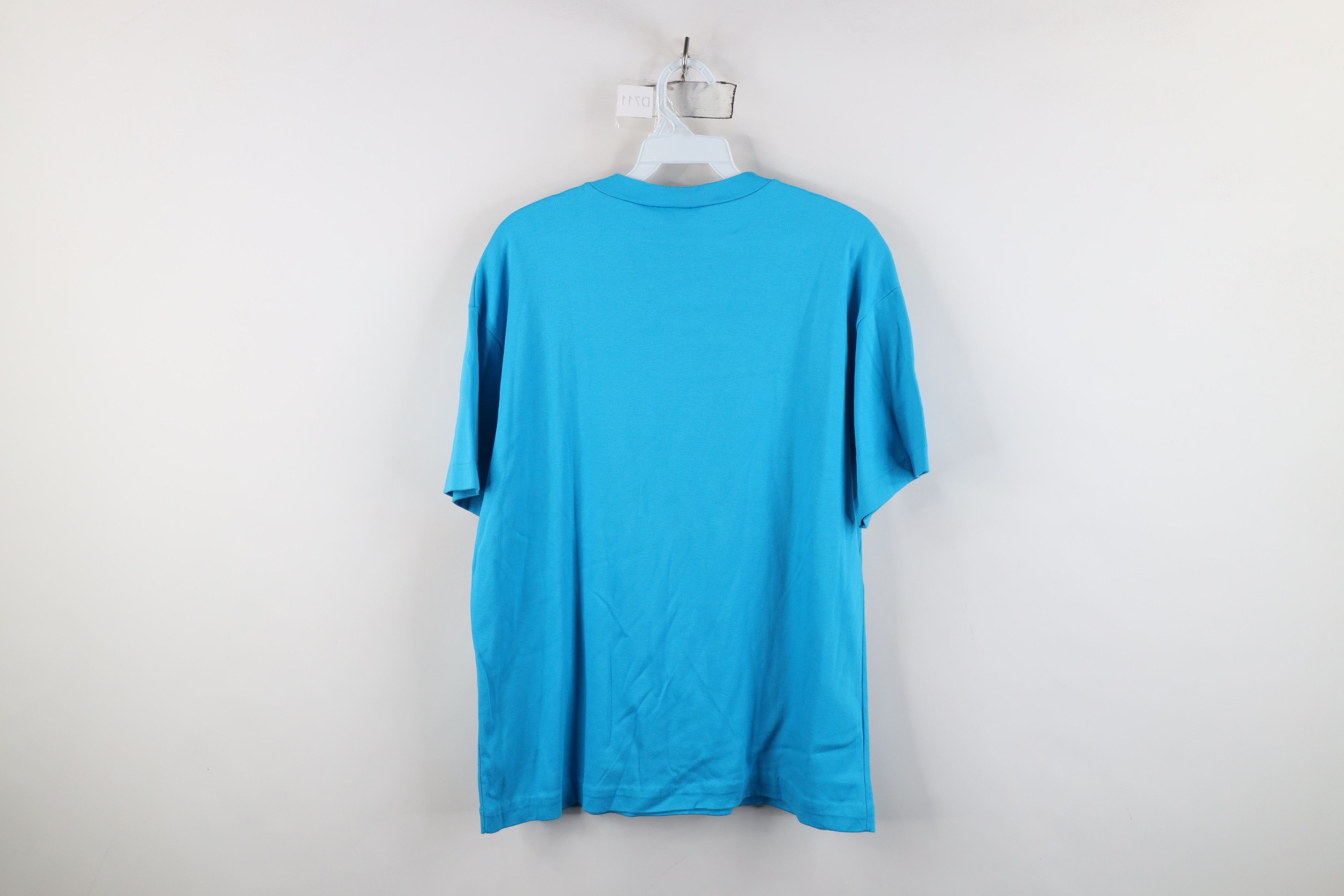 Vintage Vintage 90s Streetwear Cotton Short Sleeve T-Shirt Blue USA Size M / US 6-8 / IT 42-44 - 8 Thumbnail