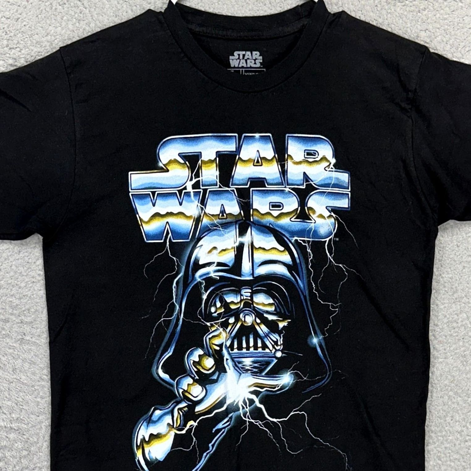 Star Wars Star Wars Darth Vader Adult Mens T-Shirt Medium Black Graphic Print Short Sleeve Shirt Mens Size US M / EU 48-50 / 2 - 2 Thumbnail