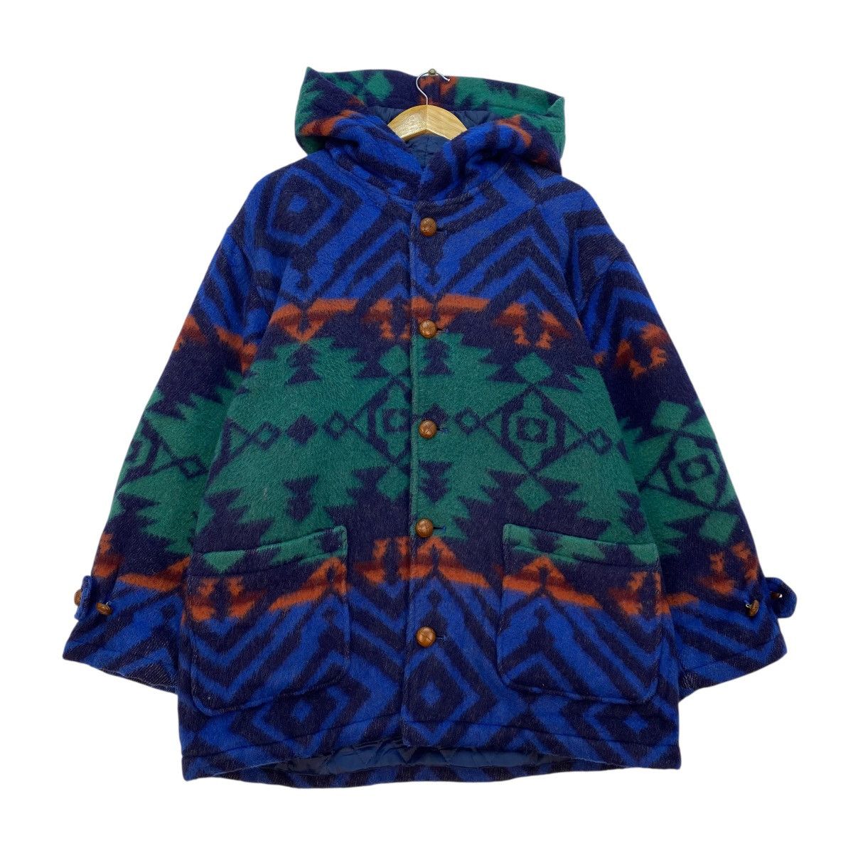 Pendleton 💥Vintage Sabu Roku Navajo-style Aztec hoodie wool jacket Size US M / EU 48-50 / 2 - 1 Thumbnail