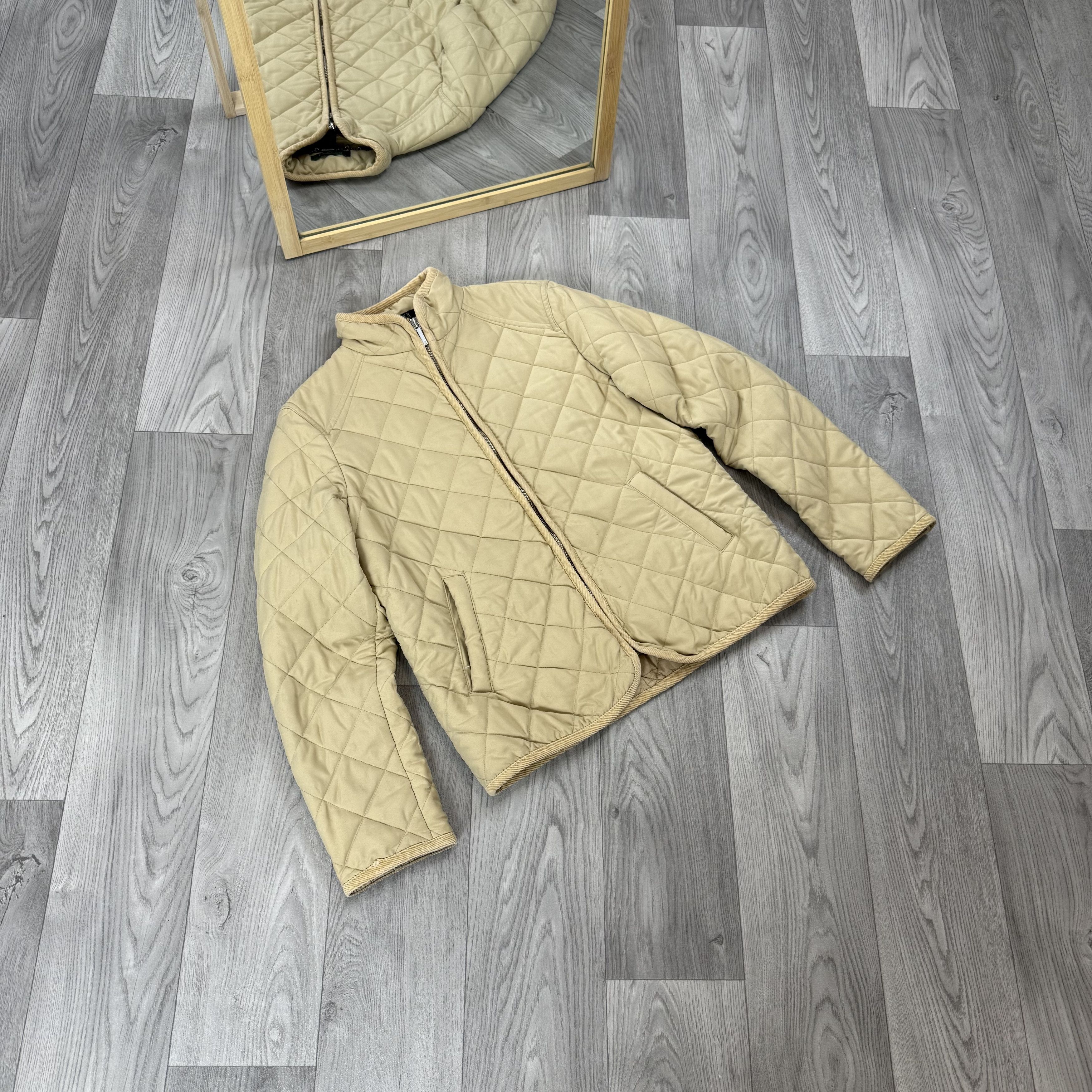 Lauren Ralph Lauren Vintage Lauren Ralph Lauren Women's Beige Quilted Jacket Size M / US 6-8 / IT 42-44 - 2 Thumbnail