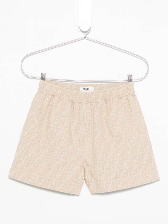 Fendi FENDI Women Shorts & Burmudas FLP870 ASMFF1SAZ Beige Size 26" / US 2 / IT 38 - 1 Thumbnail