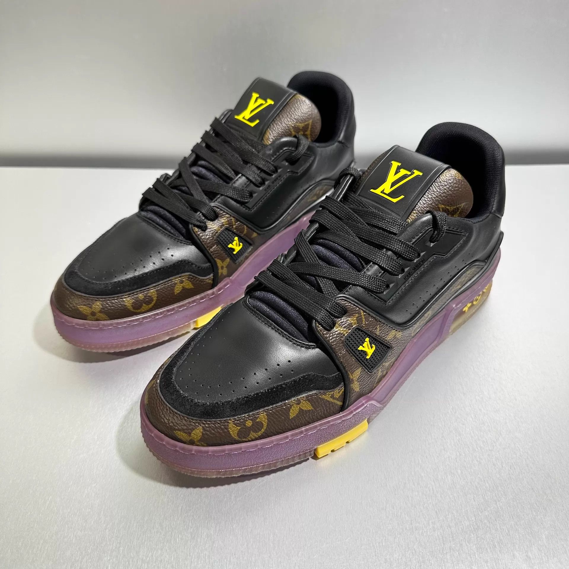 Louis Vuitton LV Trainer Purple Gold Lakers 40/US6 1x Worn Mint Size US 7 / EU 40 - 1 Thumbnail
