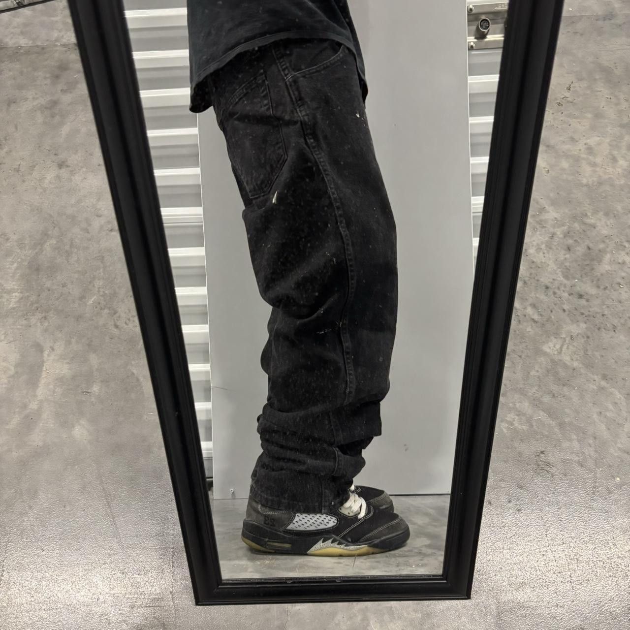 Japanese Brand × Vintage Crazy Vintage Y2K/2000s Grunge Black Skater Denim Jeans! Size US 36 / EU 52 - 2 Thumbnail