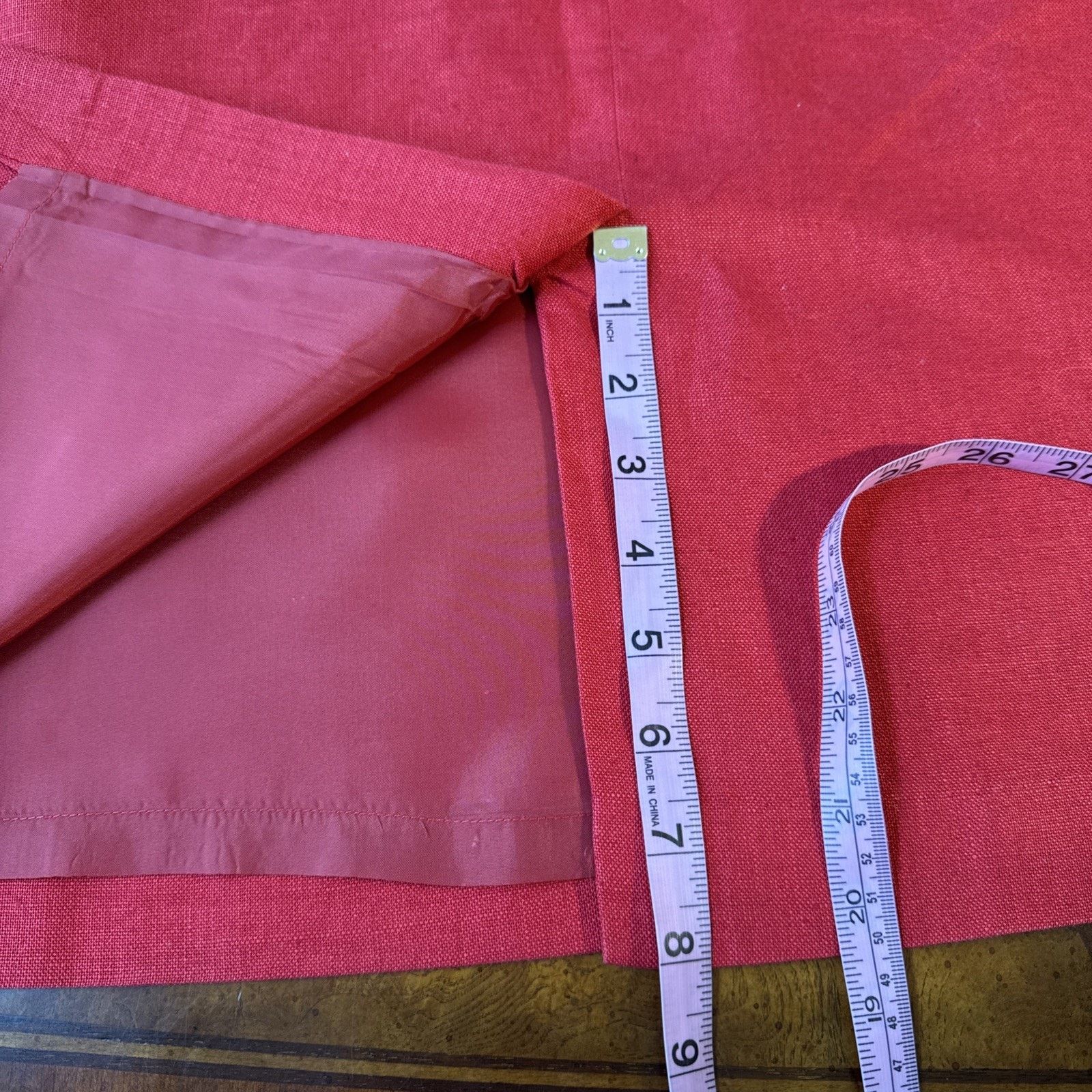 Bill Blass Vintage Bill Blass Red Crimson Skirt 100% Linen Size 14 P Size 36" / US 14 / IT 50 - 9 Thumbnail