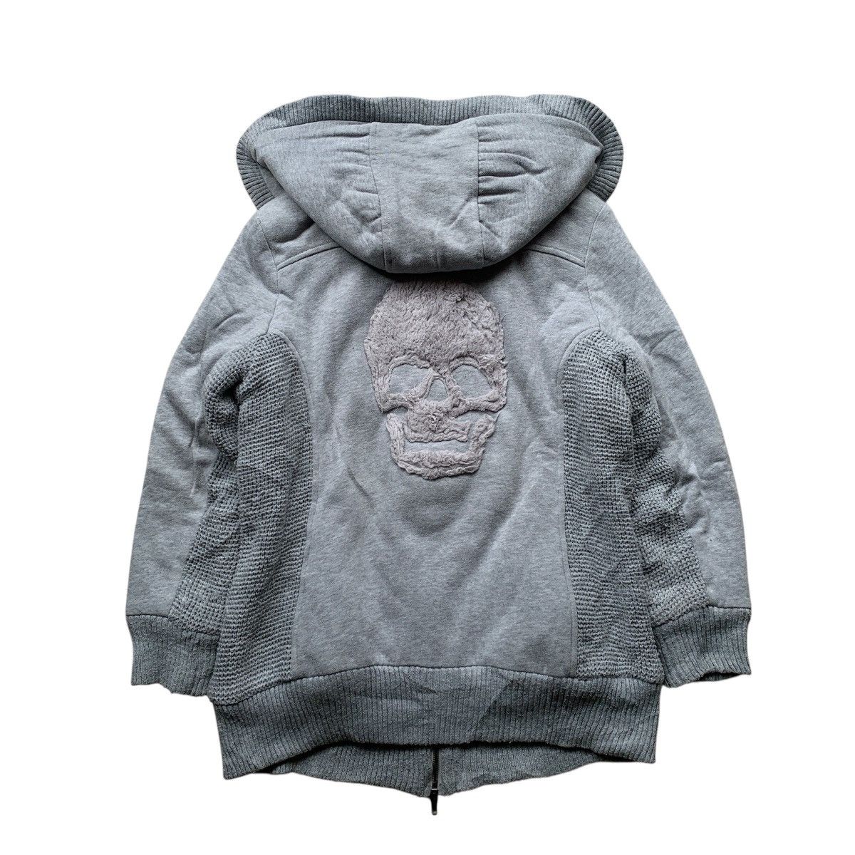14th Addiction Maruoka Shoji Heaven and Earth Skull Sherpa Zip Hoodie Size US M / EU 48-50 / 2 - 11 Thumbnail