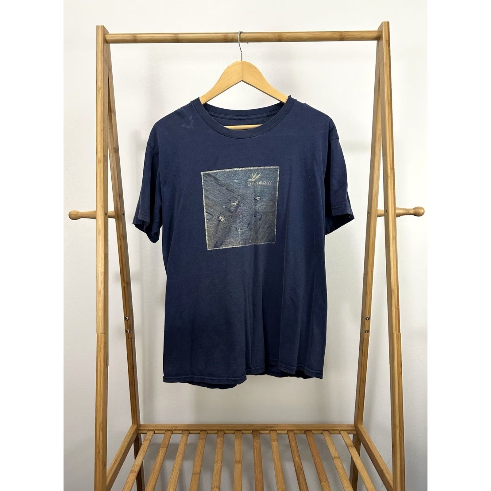 Vintage VTG Thursday Band Emo Screamo Scene Myspace Era Concert Tour Faded T-Shirt L Mens Blue Size US L / EU 52-54 / 3 - 2 Thumbnail
