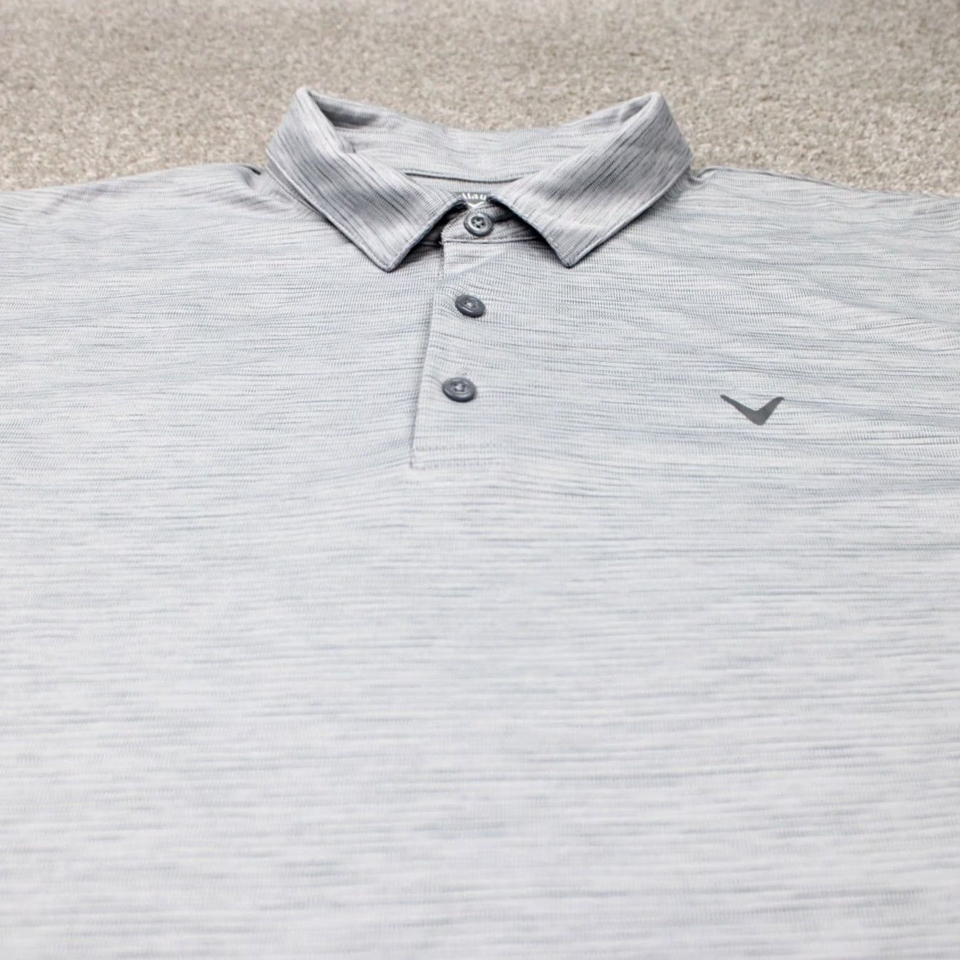 Callaway Callaway Opti-Dri Polo Shirt Mens 2XL Gray 100% Polyester Golf S/S Pullover Polo Shirt Size US XXL / EU 58 / 5 - 4 Thumbnail