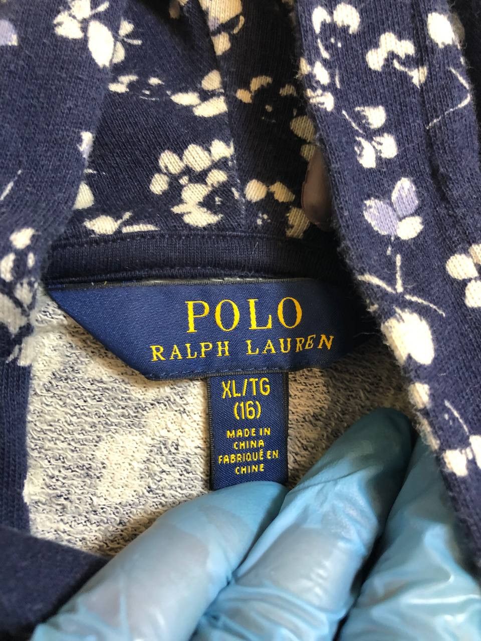 Polo Ralph Lauren Kids Polo Ralph Lauren dark blue micro floral zip up hoodie Size US XS / EU 42 / 0 - 2 Thumbnail