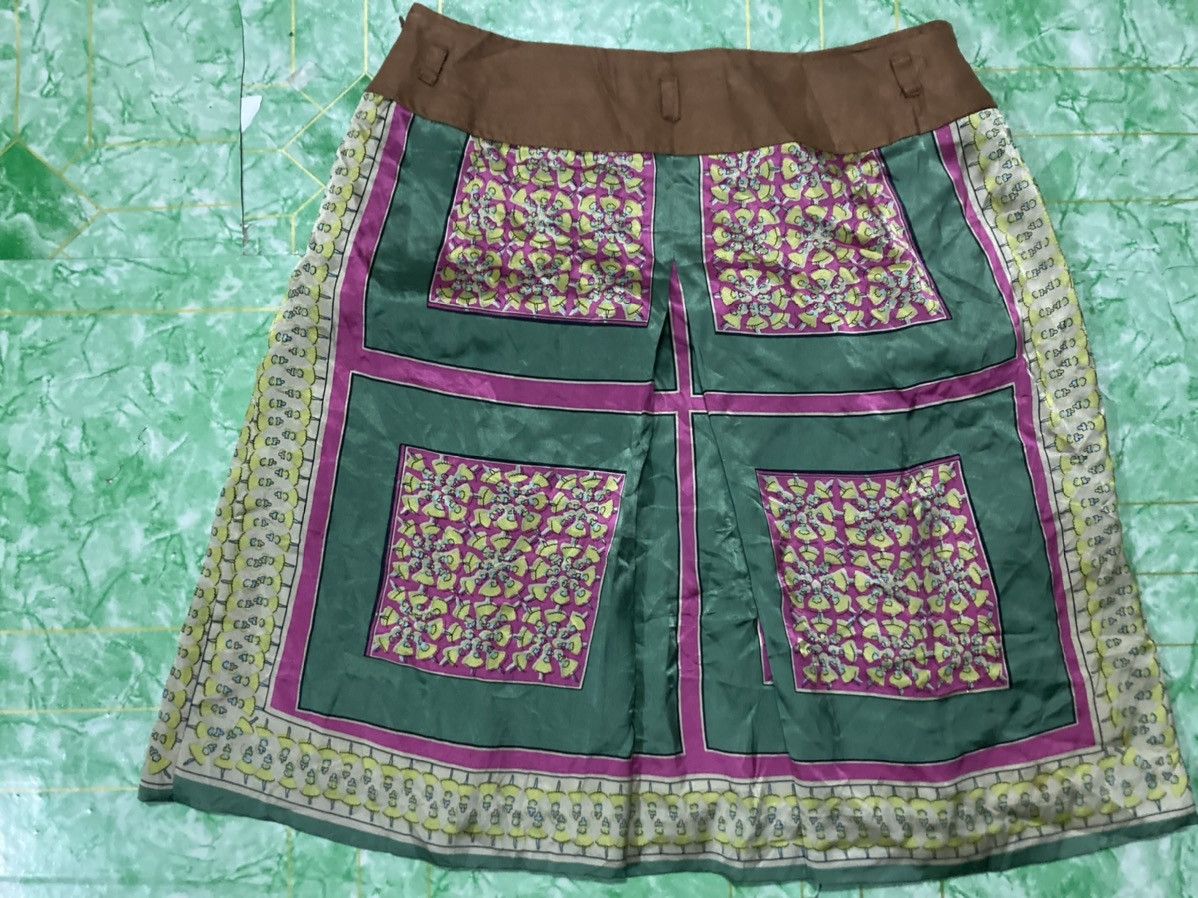 Designer × Japanese Brand Maxi Skirt Miniyu Pattern Versace Size 28" / US 6 / IT 42 - 2 Thumbnail