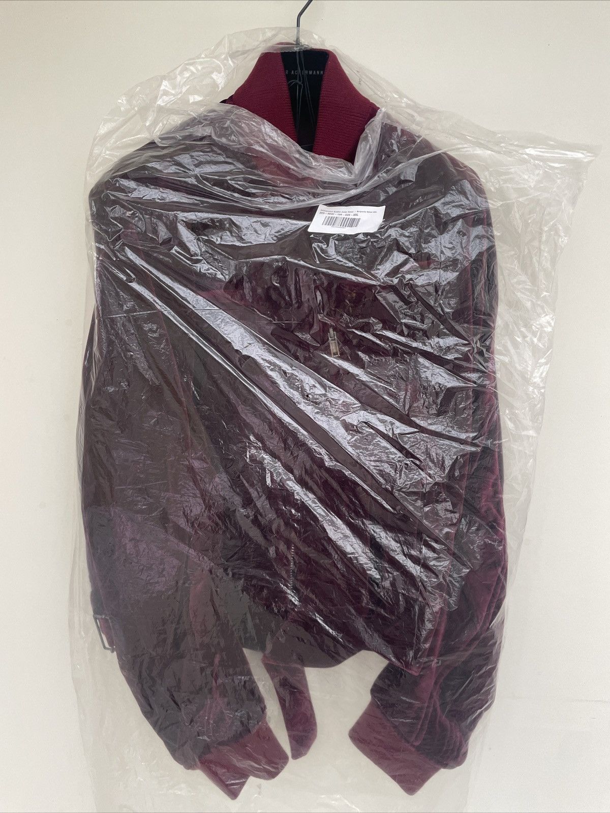 Haider Ackermann Rare Size Underground 2020 Burgundy Velvet Bomber Size US XXL / EU 58 / 5 - 10 Thumbnail