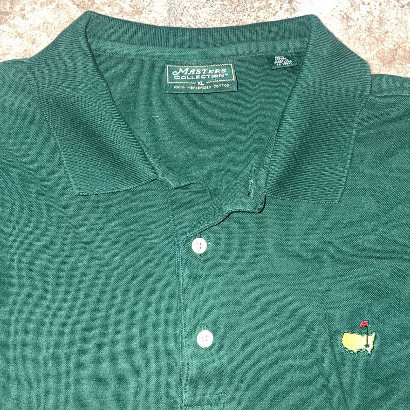 Vintage Masters Collection Polo Shirt Men XL Green Short Sleeve Size US XL / EU 56 / 4 - 2 Thumbnail